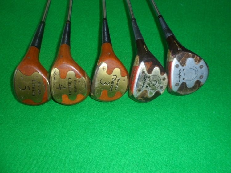 [중고] PowerBilt Citation Persimmon 감나무 스틸샤프트 12345 나무우드5개