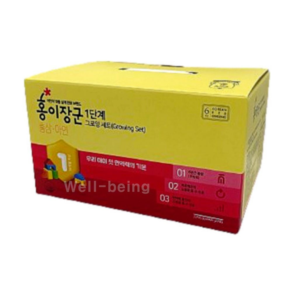 정관장 홍이장군 1단계  그로잉세트 15mL 90포 성장기 어린이 영양