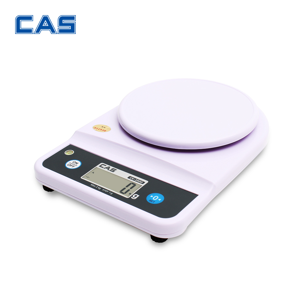 SHENZHEN ACCT 카스 CAS 카스 디지털 주방저울 CK-2000 2kg (1g) 전자저울 베이킹 계량