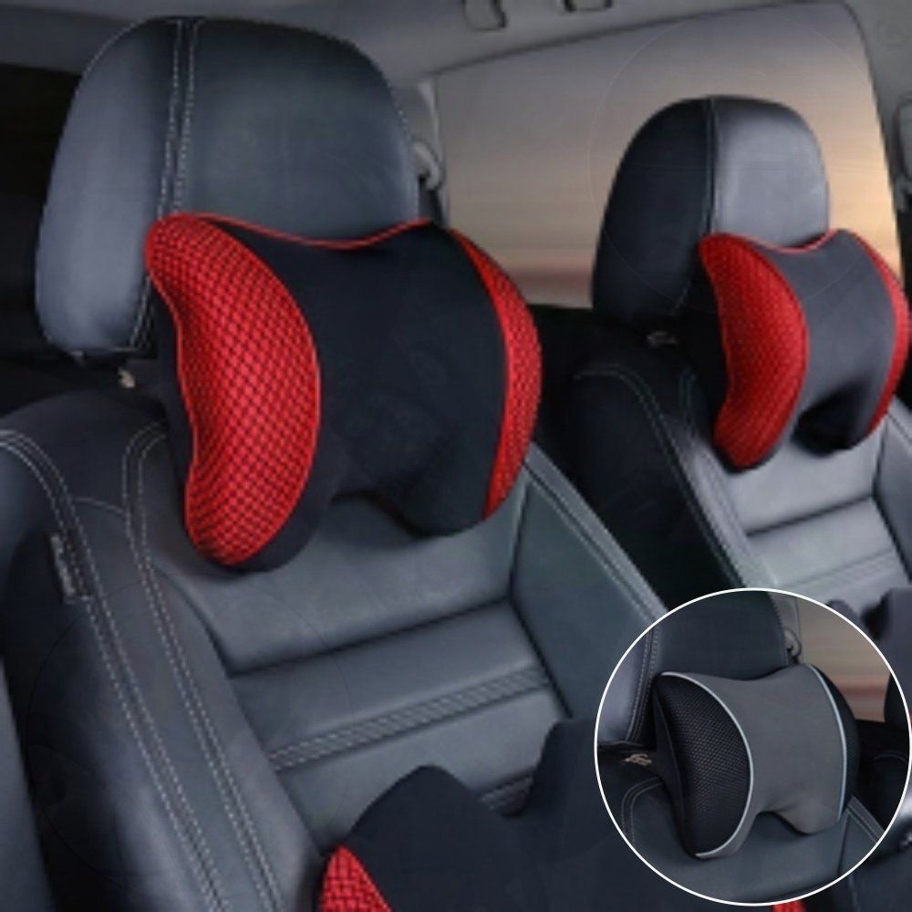 장거리 운전 목결림 차량용 목쿠션 메모리폼 목베개 피로감 완화 헤드레스트 방지