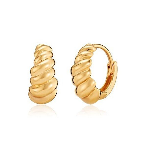 [모룬]14K 프렌치 크루아상 원터치 링 귀걸이 한쌍 MOE40348