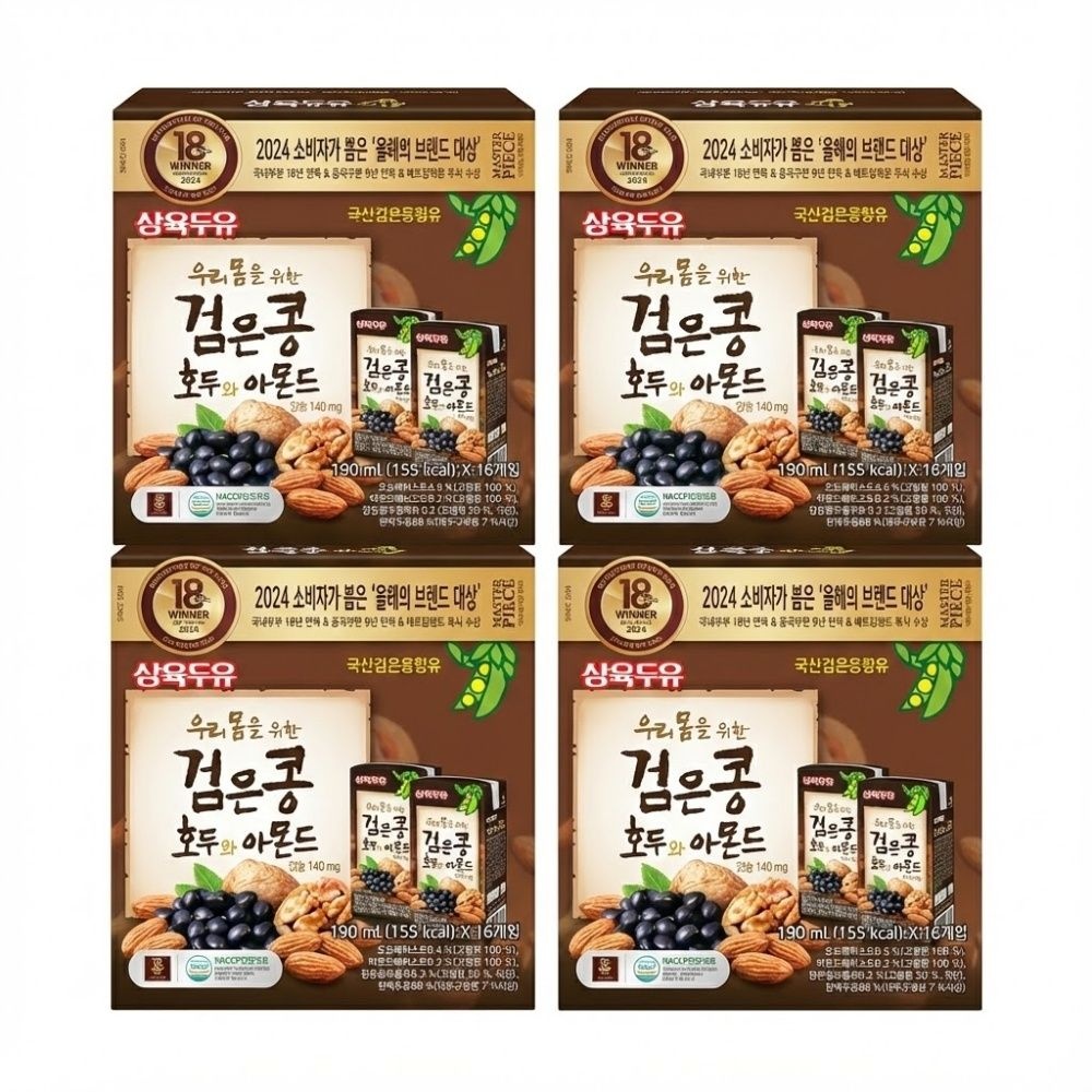 삼육두유 검은콩호두와아몬드 190ml x 64팩