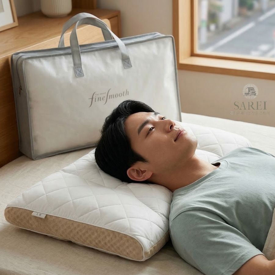 [해외] 니시카와 미니 파이프 베개 목편한 어깨 결림 방지 EH07112012L 세탁가능