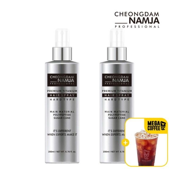 [청담남자] [구매시 메가커피 기프티콘+20%OFF] 프리미엄 헤어스프레이&연예인 잔머리 앞머리 고정 미용실 헤어픽