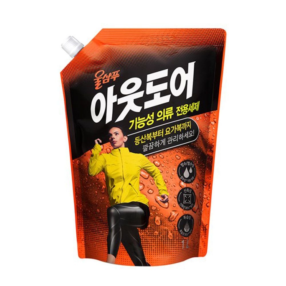 울샴푸 향기좋은세제 스키 아웃도어 세탁세제 등산 리필 기능성의류 요가복 1L