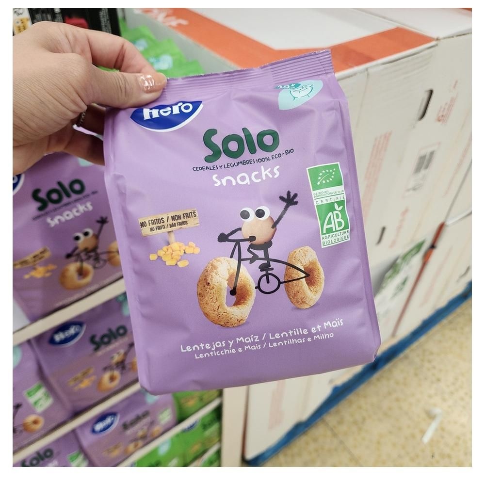 [해외] HERO SOLO 옥수수 스낵 과자 50g 4팩 렌틸