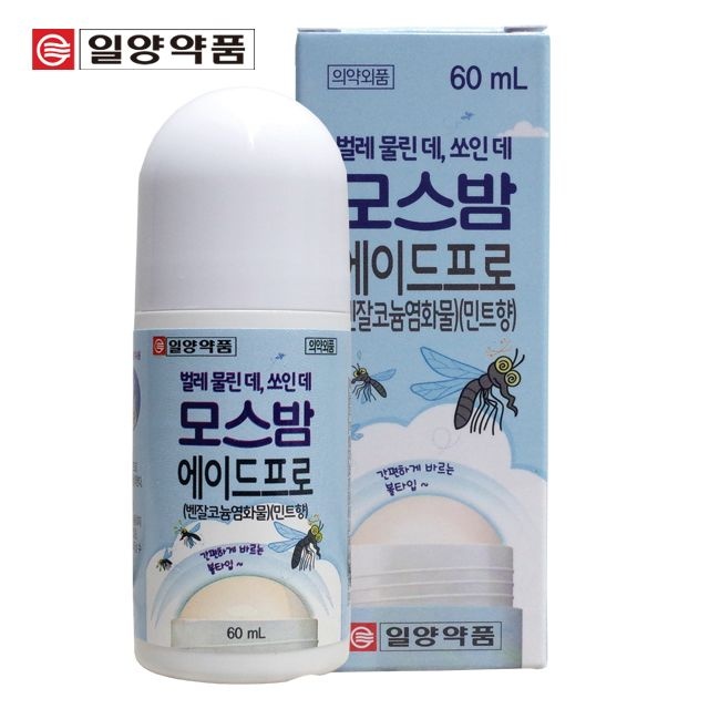 일양약품 모스밤 60ml 모기물린데 바르는 모기약 물파스, 1개