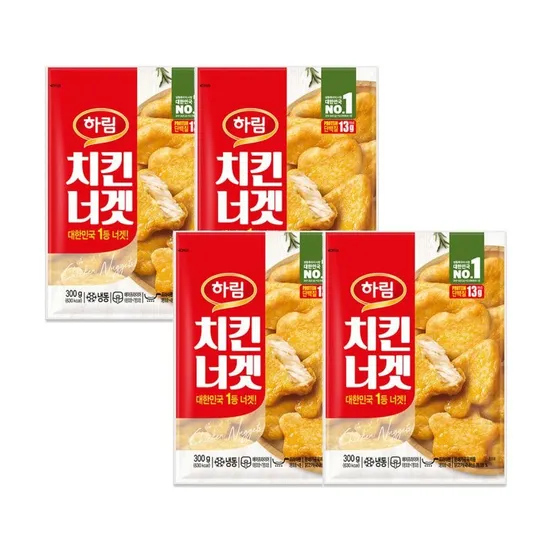 [하림] 치킨너겟 300g 4개 세트