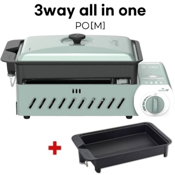 코베아 구이바다 3웨이올인원 M-PO 민트 샤브샤브 전골등 KGG-0904PO KECX9GS-19 ko7