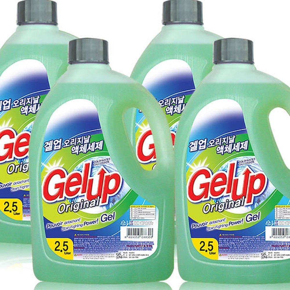 겔업 섬유보호 드럼 액체세제 총 일반겸용 2.5L 4개 10000ml