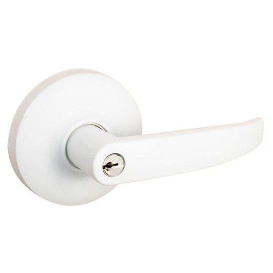 [(주)엔젤금속]현관손잡이 B-9000 화이트 열쇠형 현관정