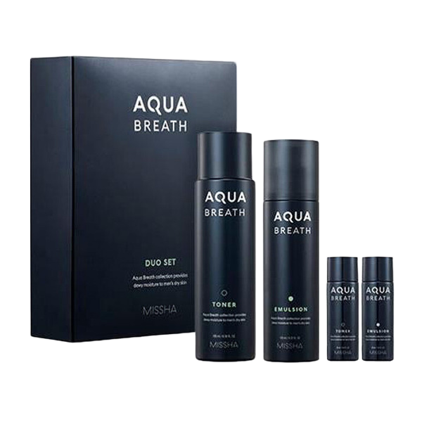 미샤 포맨 아쿠아브레스 2종 세트 (토너/에멀전/견본)