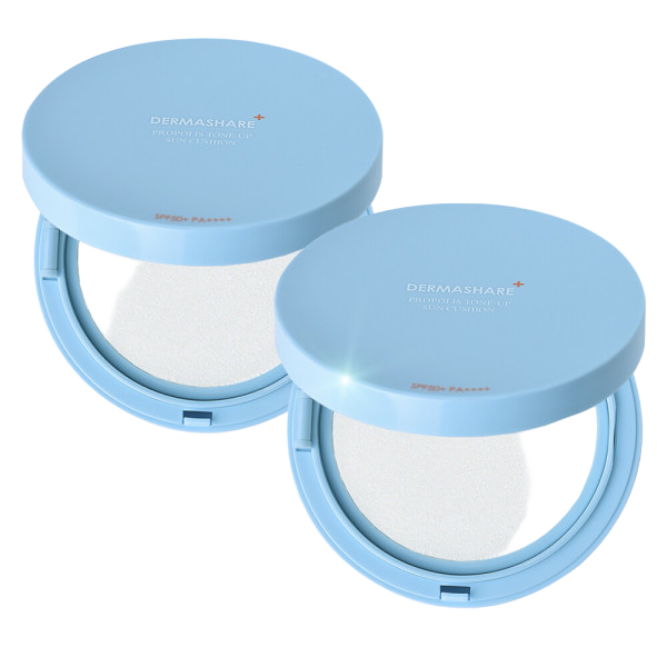 더마쉐어 프로폴리스 톤업 선쿠션 2개 (대용량 선팩트 선케어 선크림 워터프루프 어린이 여름 물놀이)