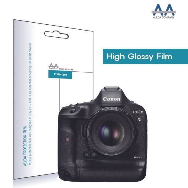 펄스코리아 캐논 1Dx Mark2 고광택 보호필름 전면하단상판총3장 LCD보호필름 액정필름 카메라보호필름