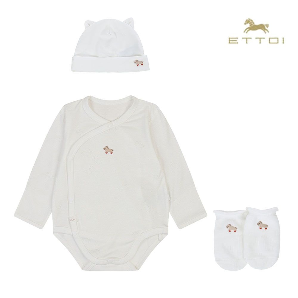 [롯데백화점] 에뜨와 큐렛배내수트&모자&양말SET 07T117902/임신,출산,신생아,조카선물,붉은말띠 LE1220849213