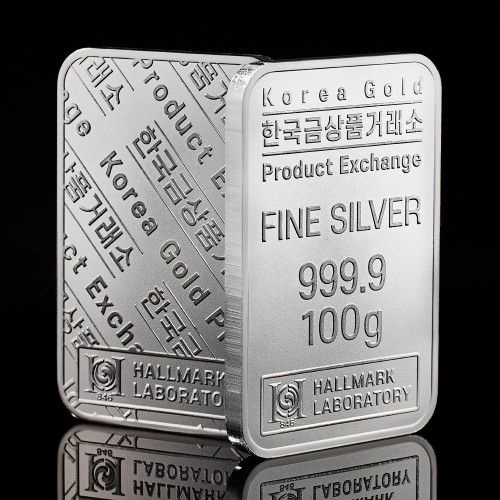 준주얼리 [한국금상품거래소] 실버 999.9 은테크 투자용 프레스 실버바 100g