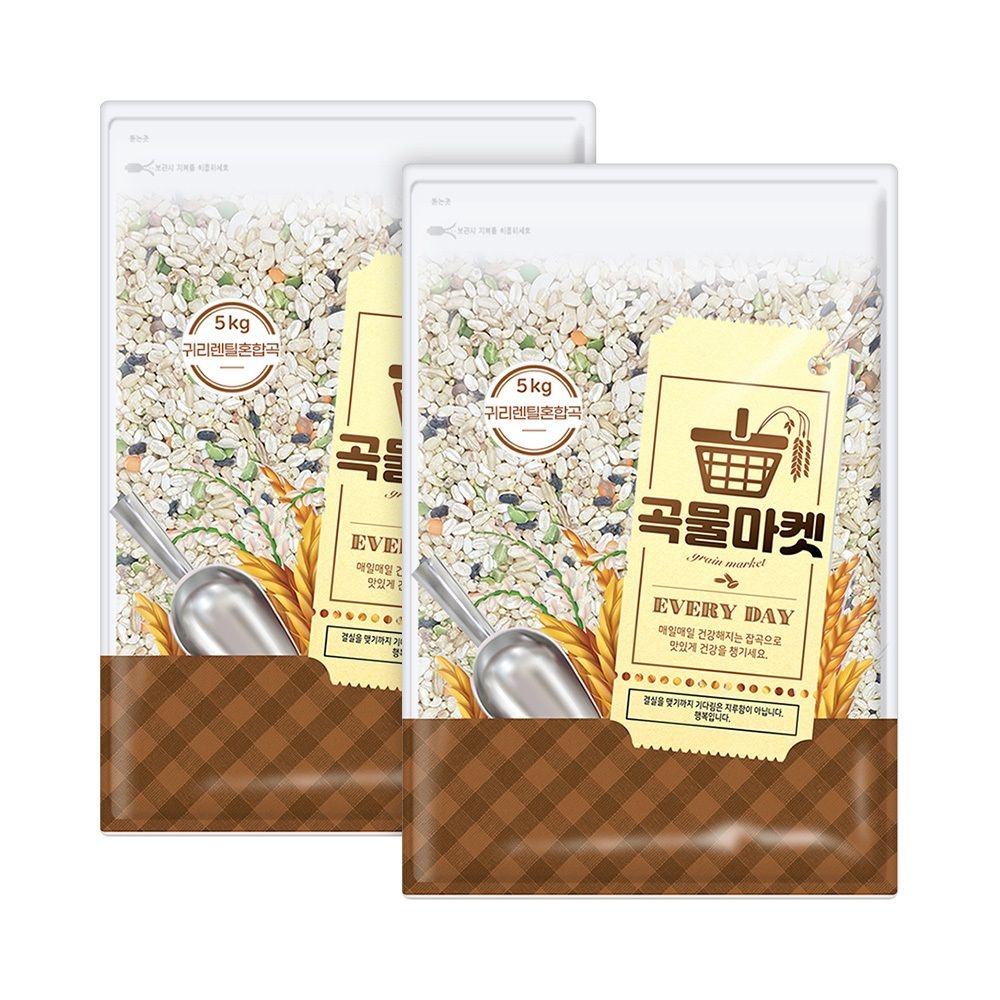 [온누리7%혜택]곡물마켓 귀리렌틸혼합17곡 10kg(5kg x 2개)