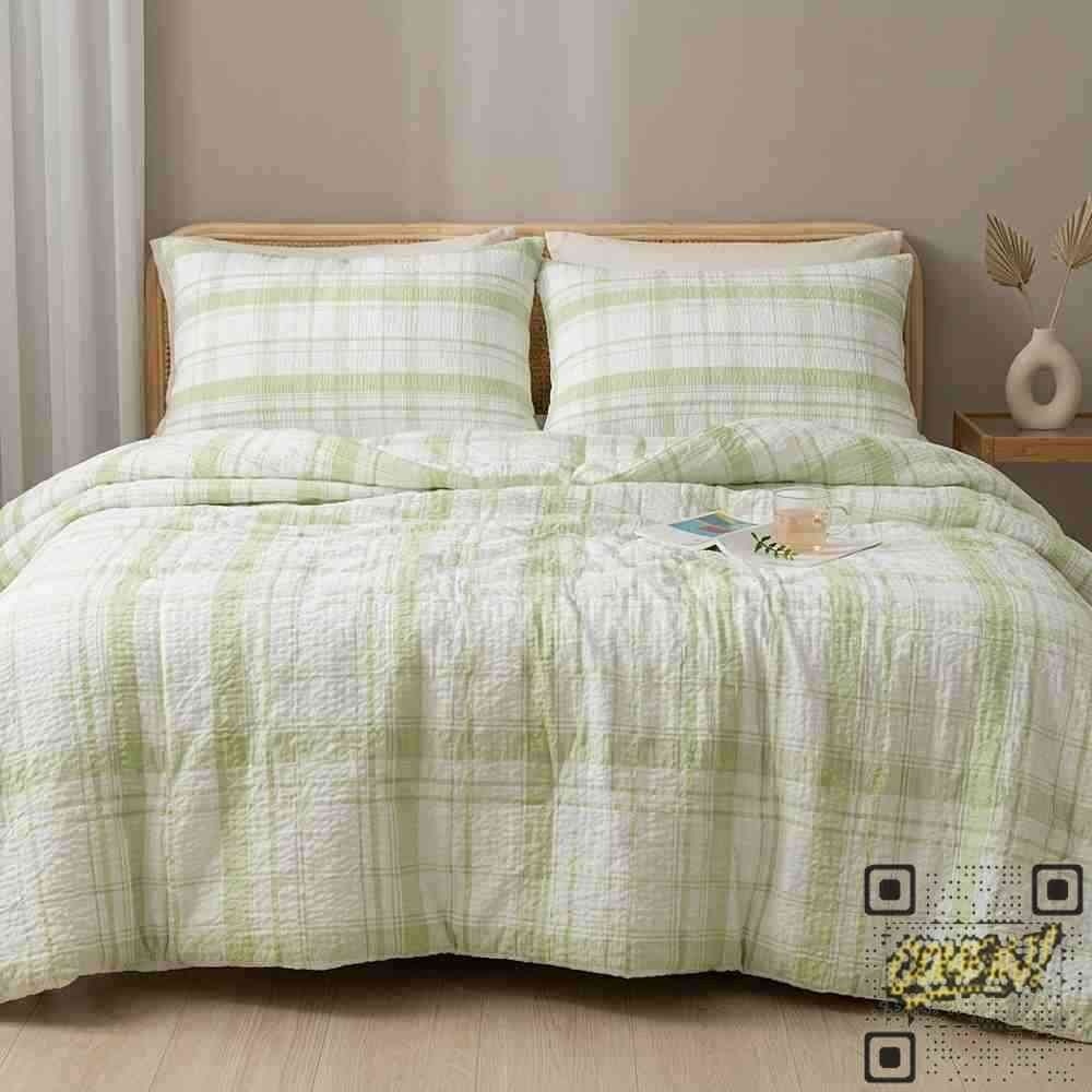 리브하우스 협력업체 열대야 통기성 땀띠예방 시어서커 여름이불 체크 냉감 홑이불