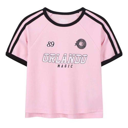NBA KIDS NBA 키즈 ORL 여아 스포티 링거티셔츠 K262TS670P 핑크 477215
