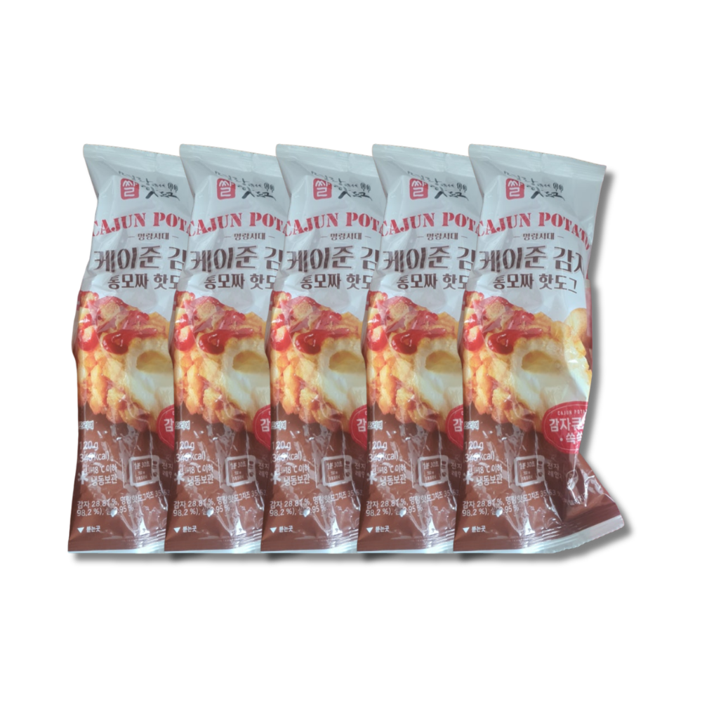 명랑핫도그 명랑핫도그 케이준 감자 통모짜 핫도그 120g 5개