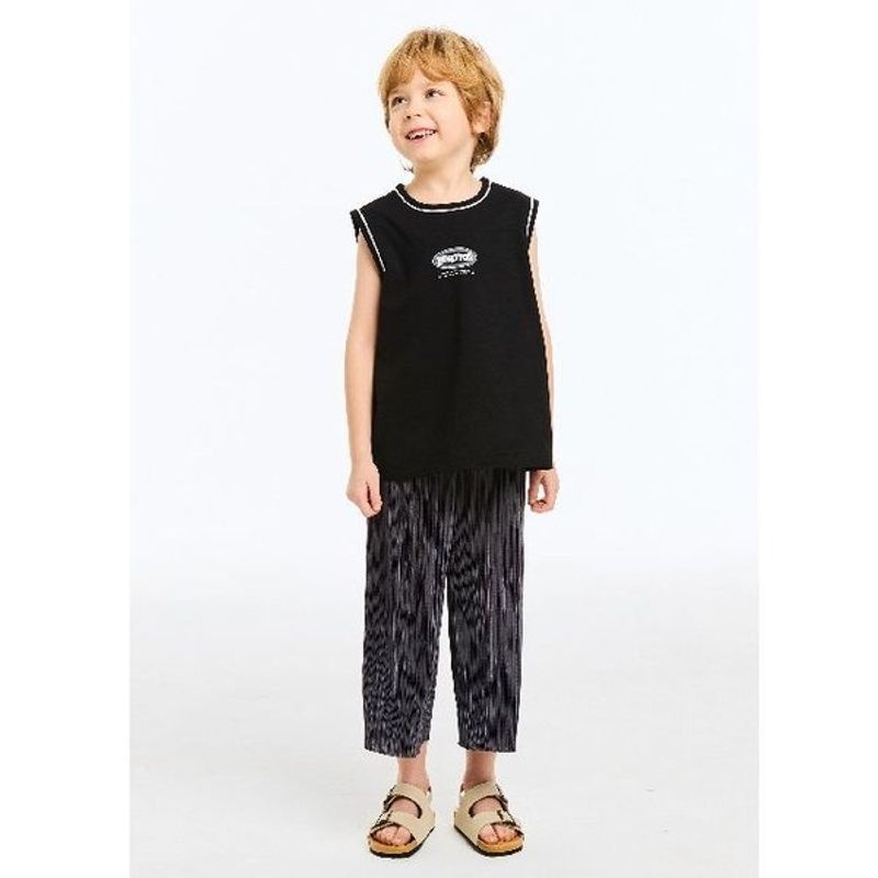 [갤러리아] 쿨 슬리브리스 보드레팬츠 세트 QATS18631/QAPQAPT05631_블랙