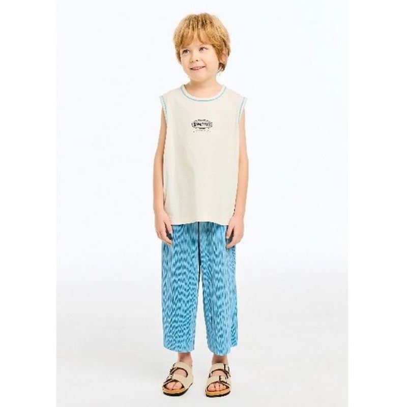 [갤러리아] 쿨슬리브리스 보드레팬츠 세트 QATS18631/QAPT056_크림색