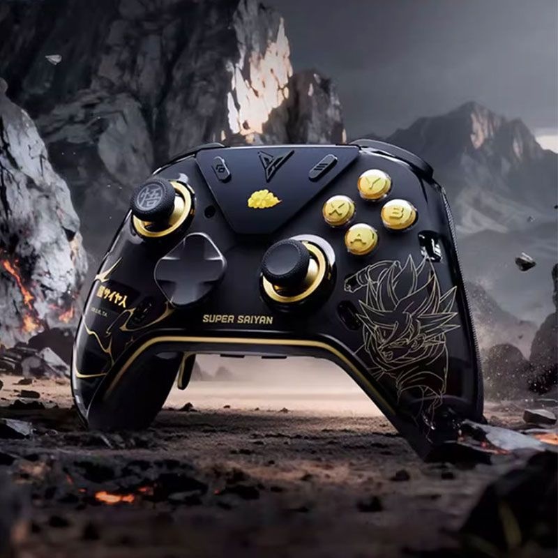 상품상세참조 [해외] 플라이디지 FlyDiGi apex 5 드래곤볼 Z 에디션 포스 피드백 프리미엄 무선 블루투스 컨트롤러 switch2 모바일 PC 컴퓨터