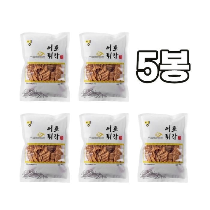 상세페이지참조 빠삭한 어포 튀각 90g x 5봉 술안주
