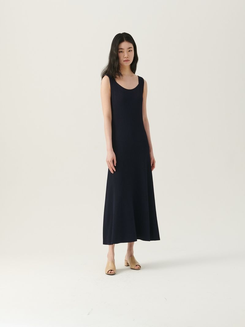 BASETHREAD BASETHREAD Haze S리 LEEveless Dress Navy BT61D01 3151146