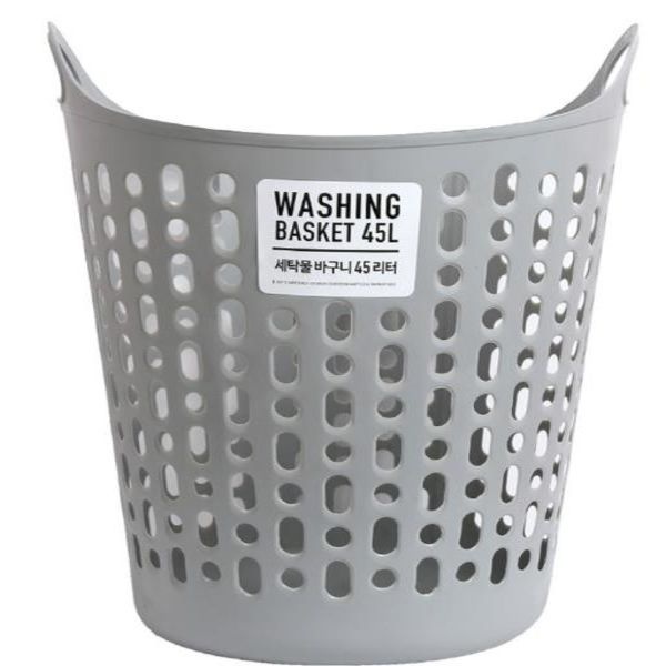 오피스디포 세탁물 바구니 45L 그레이 샤바스