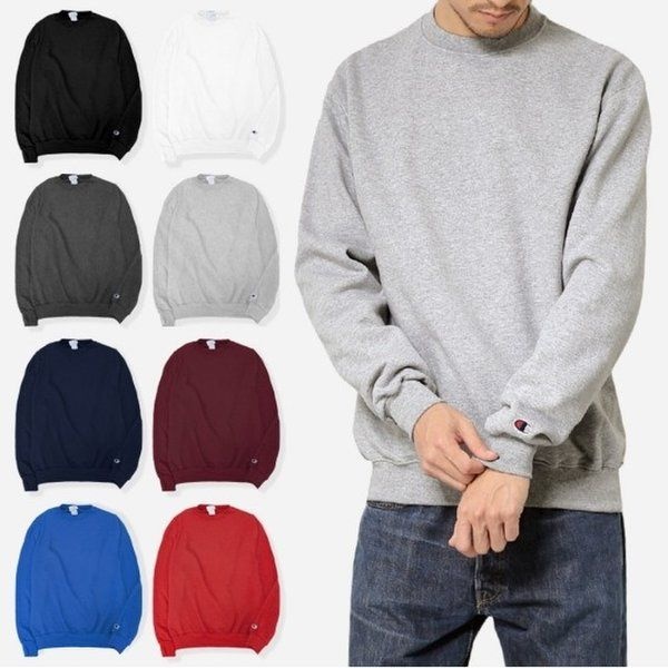 챔피온 S600 파워블랜드 무지 맨투맨 크루넥 978835