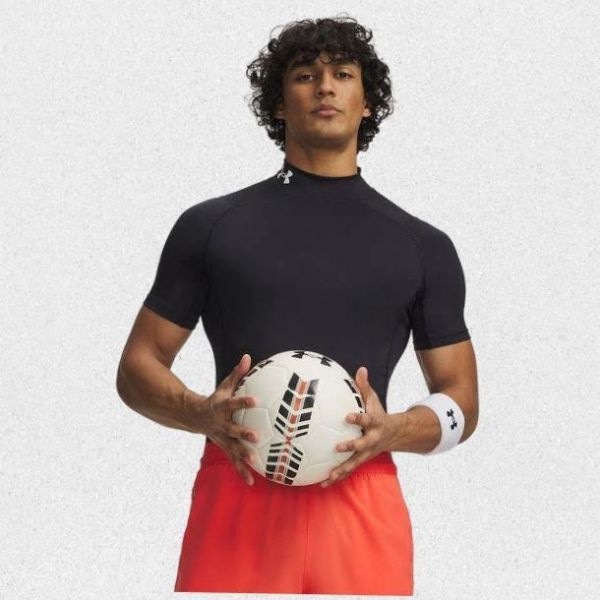 매장정품 언더아머 UNDER ARMOUR 히트기어 아머 컴프레이션 모크넥 반팔티 1372586-001 UAMA 1450049