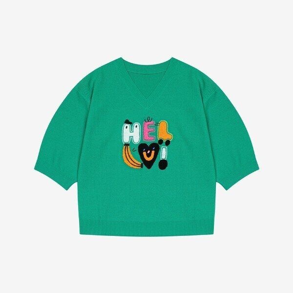 베스띠벨리 베스띠벨리 [베스띠벨리]베스띠벨리 NC해운대 BKUCC2904_GR [수 지해머 콜라보] V넥 그래픽 반팔티