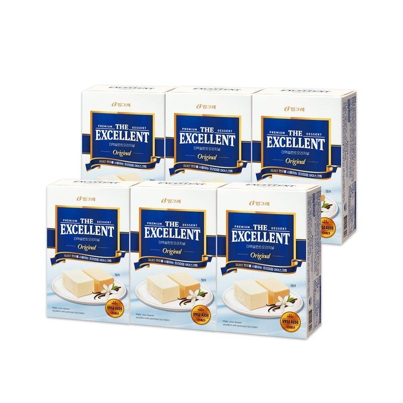 [E] 빙그레 엑설런트 오리지널 6개 아이스크림[35779144]