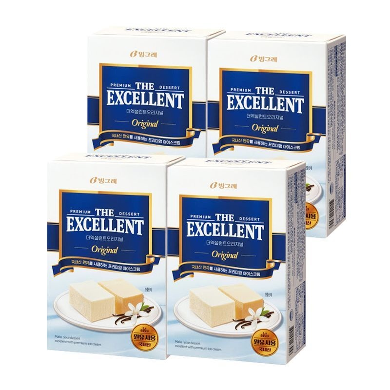 [E] 빙그레 엑설런트 오리지널 4개 아이스크림[35779145]