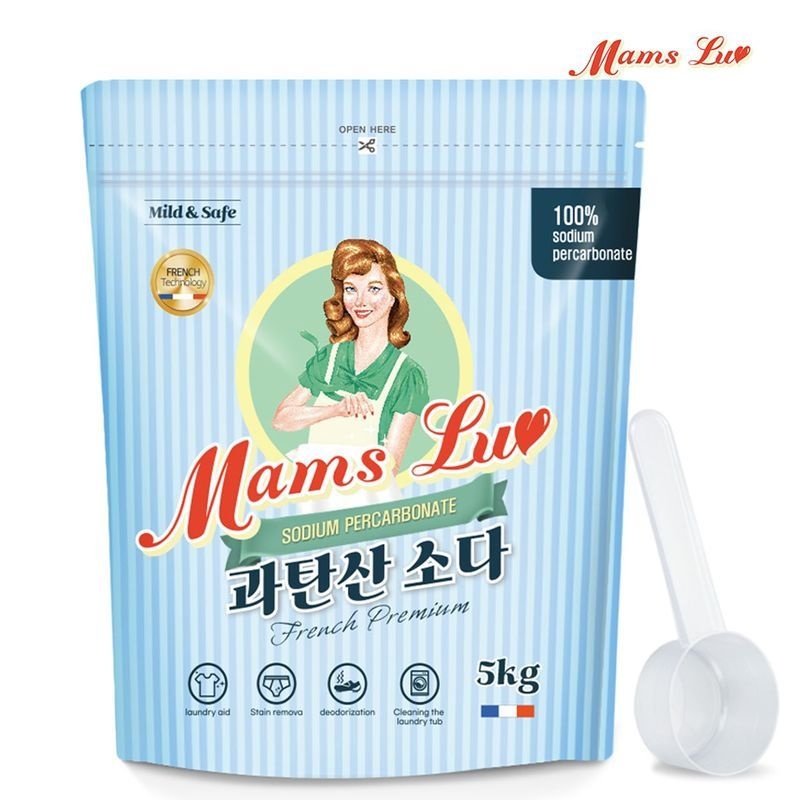 [테스트]맘스럽 과탄산소다 파우치 5kg 모음전 대용량 프렌치 프리미엄  프랑스명품 산소계표백제[35779486]