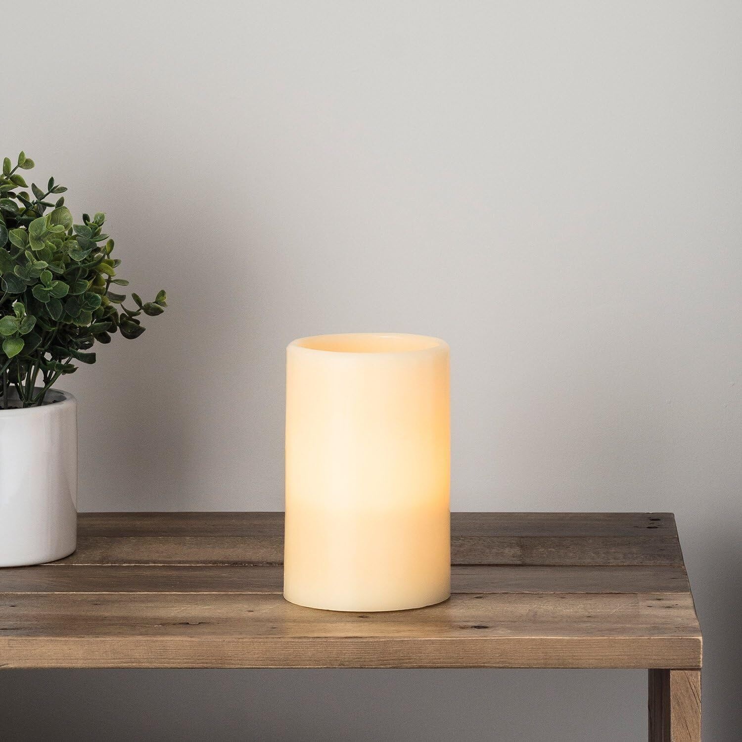 [해외] Lights4fun 교회 스타일 무불꽃 LED 왁스 캔들 타이머