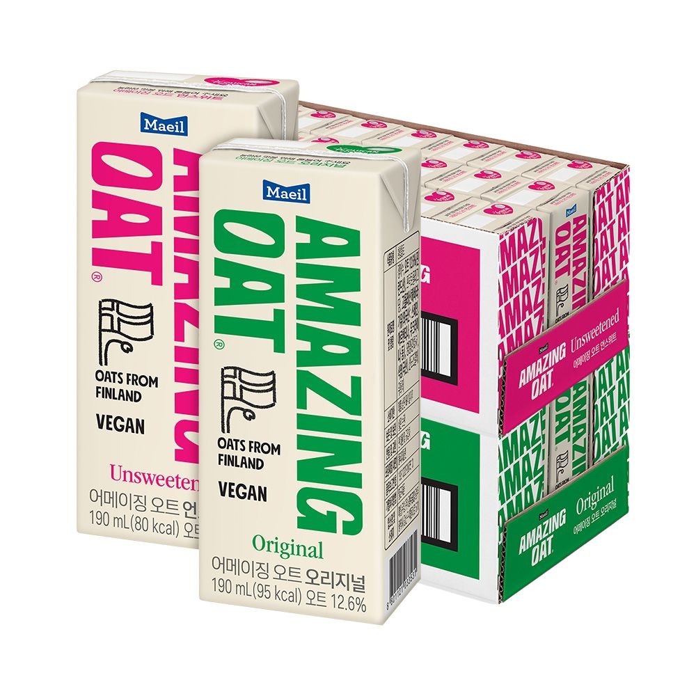 매일 어메이징오트 2종 오리지널/언스위트 190ml 48팩