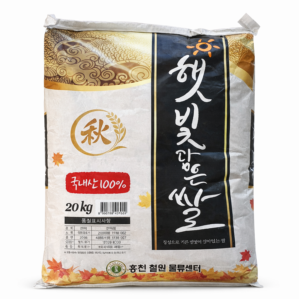 햇빛담은 쌀 20kg 보통등급 백미
