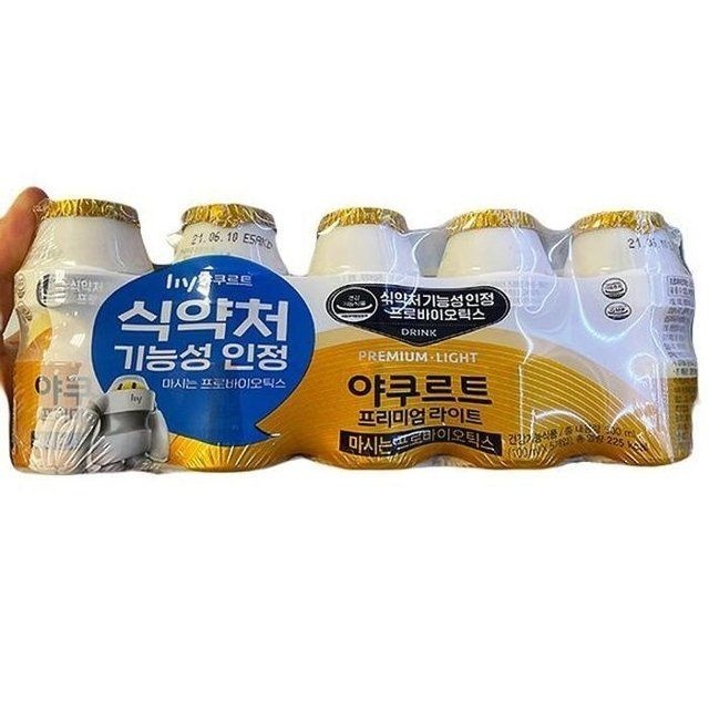 [한국야쿠르트] 야쿠르트 프리미엄 라이트 100ml X 5개 a40525