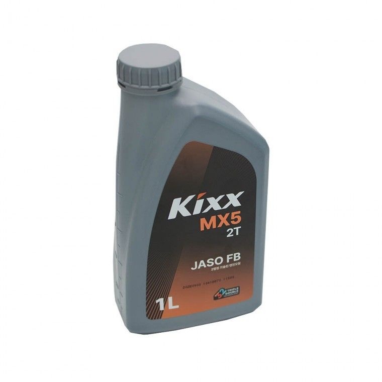 [GS칼텍스㈜]Kixx MX5 JASOFB 2행정사이클 2T 2행정 오토바이 예초기 엔진오일 1L 모터보트 예초기오일