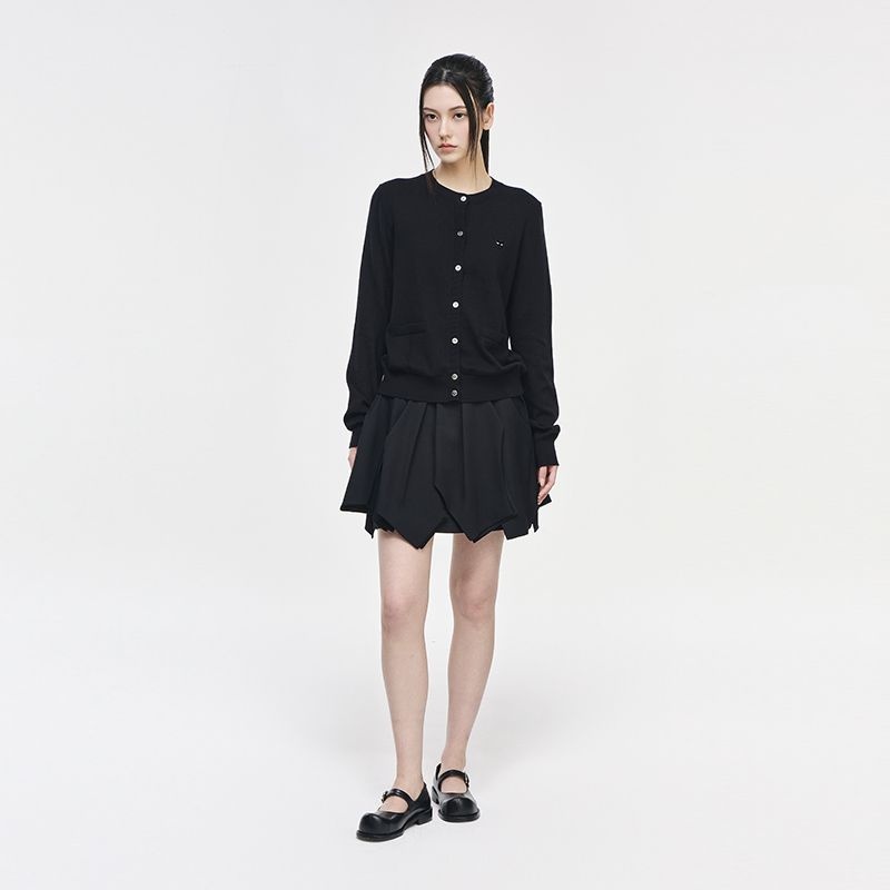 [롯데백화점] 송지오 우먼 지제로 팬서 라운드넥 가디건 블랙 WI2KT807BK LE1221278296