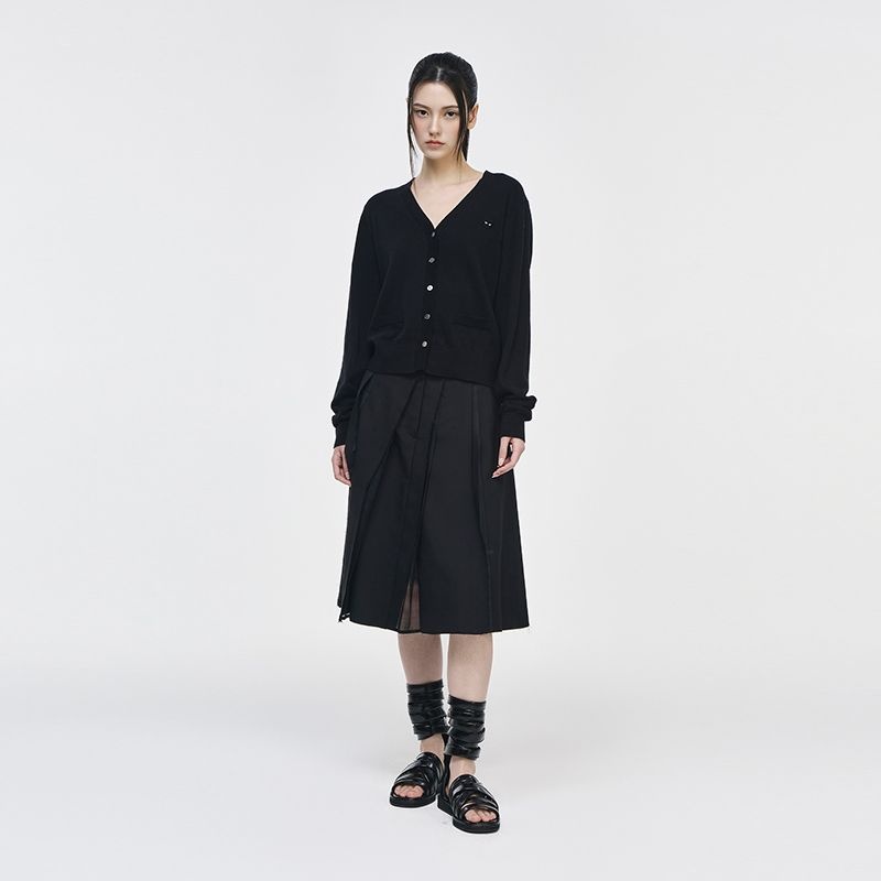 [롯데백화점] 송지오 우먼 지제로 팬서 브이넥 가디건 블랙 WI2KT805BK LE1221278376