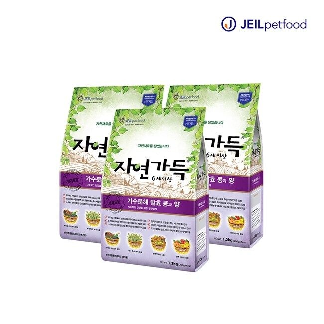 자연가득 6세이상 발효콩과 양 1.2kg 3개