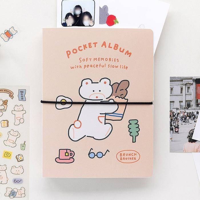 로마네 네컷 사진 앨범 슬로우베어 포카앨범 포토카드앨범 4컷 사진 앨범 띠부 띠부 씰 앨범 포켓몬 스티커