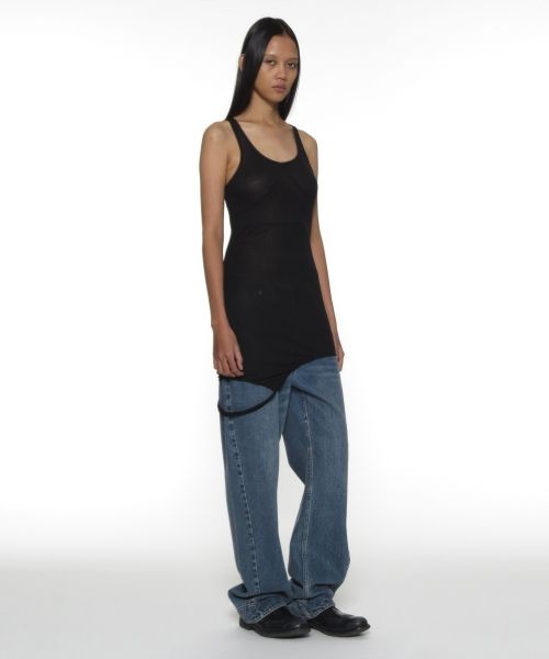 PARTIMENTO WOMEN 파르티멘토 우먼 3월 26일 배송 PWC 쉬어 트랜스폼 슬리브리스 드레스 블랙