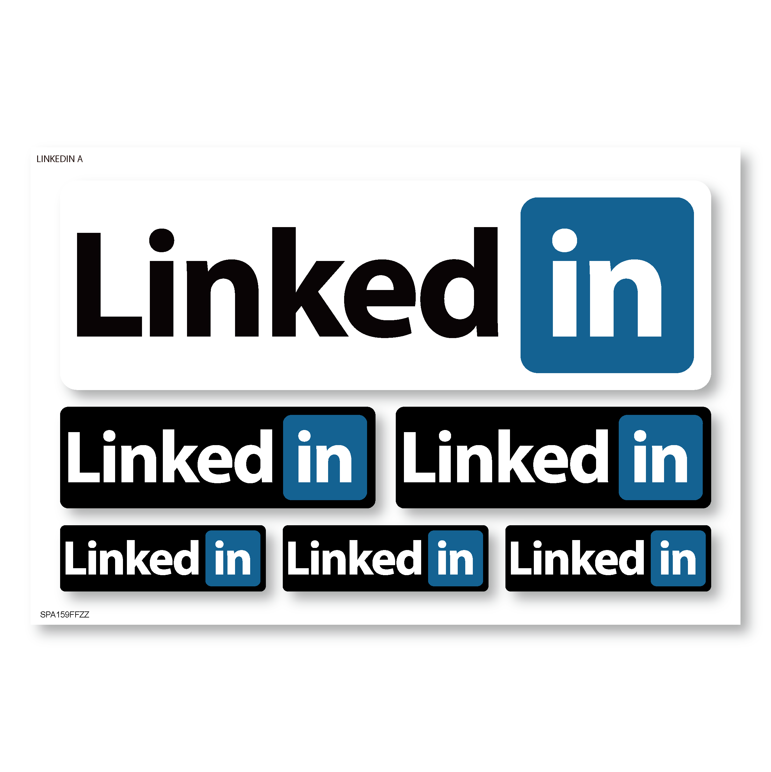 LINKEDIN 링크드인 로고 스티커SET
