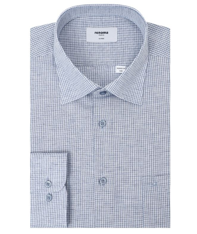 [롯데백화점] 레노마 린넨 혼방  투톤 체크 일반핏    RQSSG0040NY LE1221277107