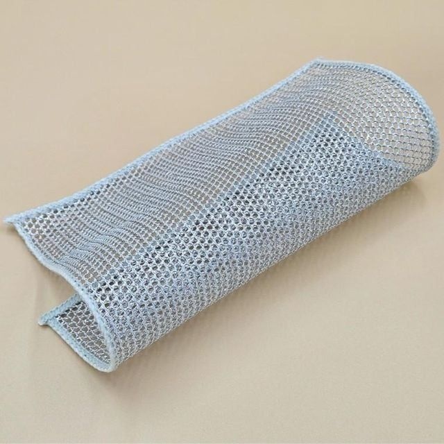 프리미글로벌 협력업체 OPP 포장 가능 다용도 주방 설거지 양면 은사 수세미 이중 2중 2겹 철 실버 망사 그물수세미 그물망수세미