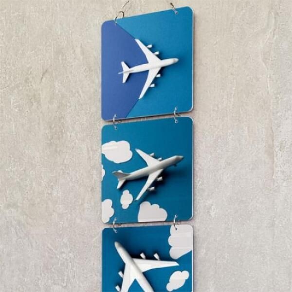 아트박스/꾸밈 nx726-멀티아크릴액자_떴다떴다비행기(4단소형)